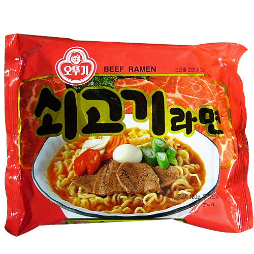 北朝鮮の市場で売られている韓国製の「牛肉ラーメン」（画像提供：オットゥギ食品）