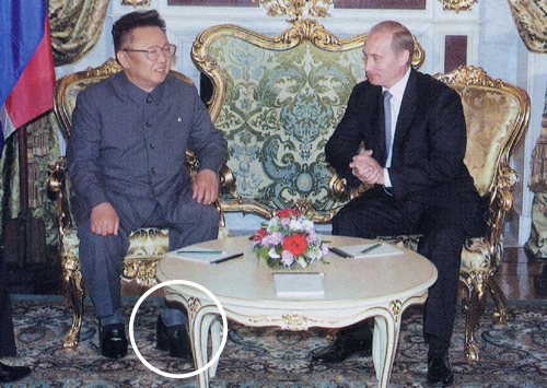2001年に開かれた露朝首脳会談の様子。