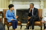 米ホワイトハウスで会談する韓国の朴槿恵大統領とオバマ大統領／青瓦台HPより