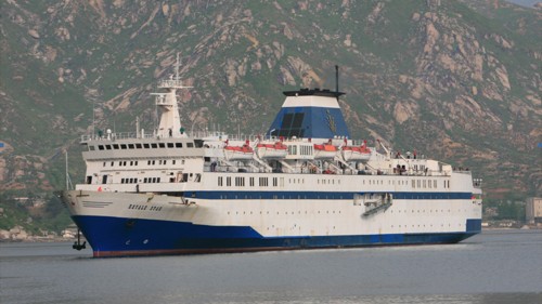 朝鮮金剛山国際旅行社のサイトに掲載された船の画像