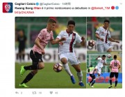 ハン・グァンソンのデビューを報じるカリアリの公式ツイッター