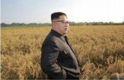 朝鮮人民軍傘下「第1116号農場」を現地指導した金正恩氏（2017年9月30日付労働新聞より）