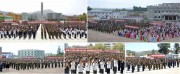 北朝鮮の各地で行われた水爆実験の成功を祝う軍民慶祝大会（2017年9月13日付労働新聞より）