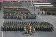 北朝鮮軍創建70周年記念軍事パレード（2018年2月9日付労働新聞より）