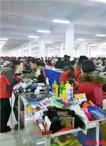 2018年11月末に撮影された羅津市場の内部（画像：デイリーNK内部情報筋）