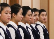 北朝鮮の招待所で働く女性従業員たち（資料写真：平壌写真共同取材団）