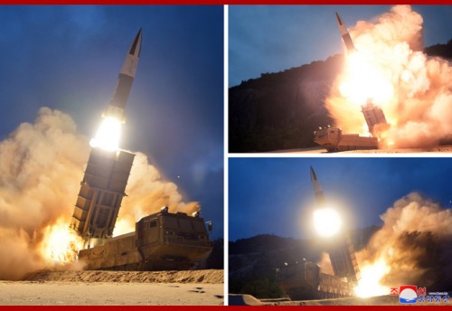 北朝鮮が10日に試射した「新兵器」（2019年8月11日付朝鮮中央通信）