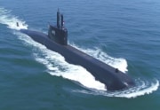韓国で建造されインドネシアに引き渡された潜水艦（大宇造船海洋提供）