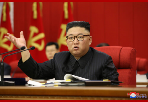 金正恩氏が朝鮮労働党中央委第8期第3回総会を指導した（2021年6月16日付朝鮮中央通信）