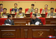 金正恩氏が北朝鮮軍第8回軍事教育活動家大会を指導した（2021年12月7日付朝鮮中央通信）