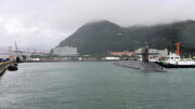 米海軍の戦略ミサイル原子力潜水艦「ケンタッキー」（米戦略軍提供）
