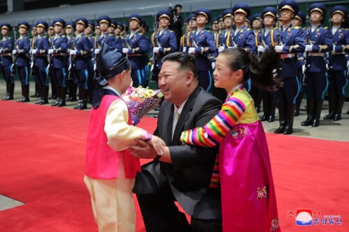 金正恩氏がロシア訪問の日程を終え平壌に到着した（2023年9月20日付朝鮮中央通信）