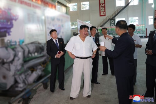 金正恩氏が北中企業所と重要軍需工場を現地指導した（2023年9月3日付朝鮮中央通信）