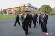 金正恩氏が朝鮮労働党中央幹部学校の竣工式に出席した（2024年5月22日付朝鮮中央通信）