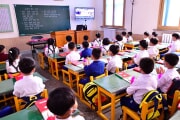 平壌市大同江区域の玉流小学校（画像：対外向けサイト「メアリ」のキャプチャー）