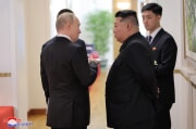 プーチン氏と金正恩氏が首脳会談を行った（2024年6月20日付朝鮮中央通信）