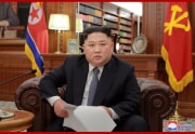 2019年1月1日、新年の辞を発表した金正恩氏（朝鮮中央通信）